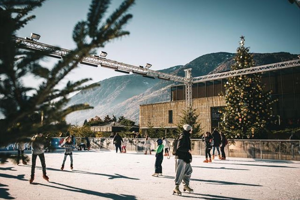 Ice Skating at the Piazza Terme