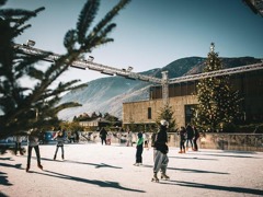 Ice Skating at the Piazza Terme